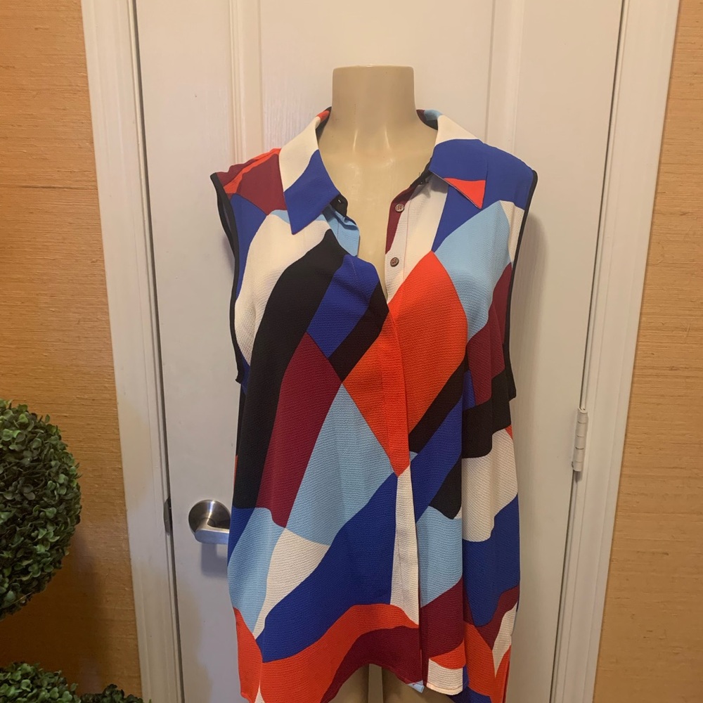 NWT Vince Camuto multi color blouse